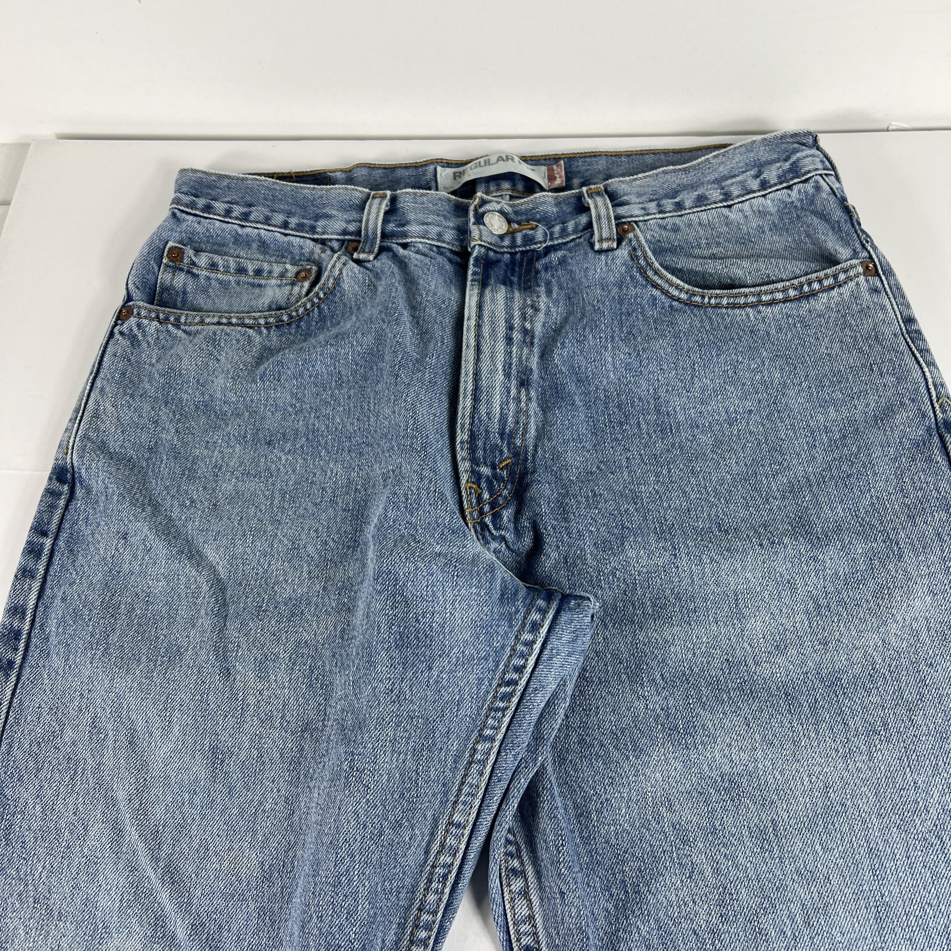Levi's × Vintage Y2K Levi's Jeans 505 Straight Blue Faded Cotton Denim Size US 34 / EU 50 - 4 Thumbnail