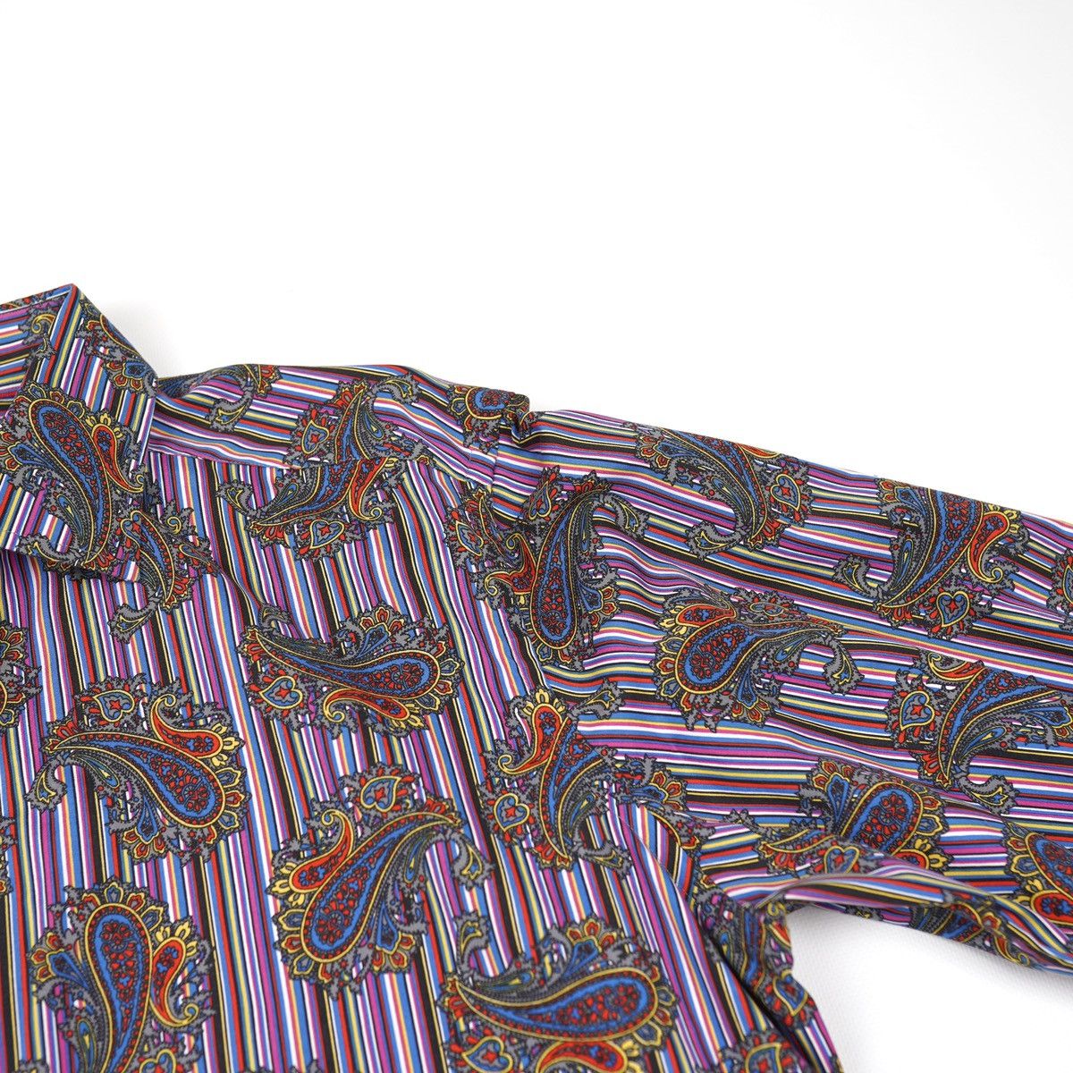 Eton Eton Shirt Purple Multicolor Printed Pattern Size US XL / EU 56 / 4 - 5 Thumbnail