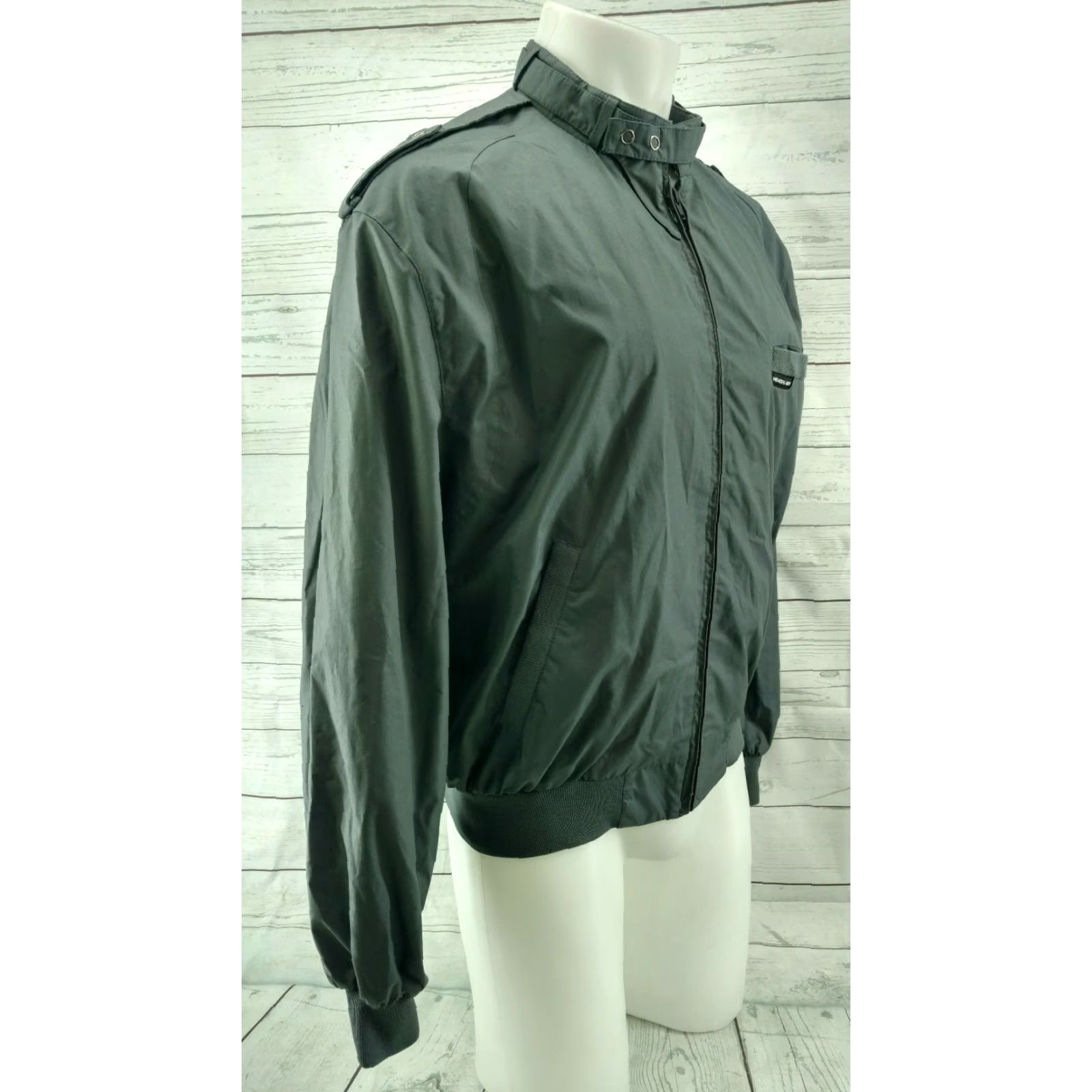Members Only VINTAGE Members Only Gray Full Zip Racing Jacket Coat Size 44 Mens Size US S / EU 44-46 / 1 - 4 Thumbnail