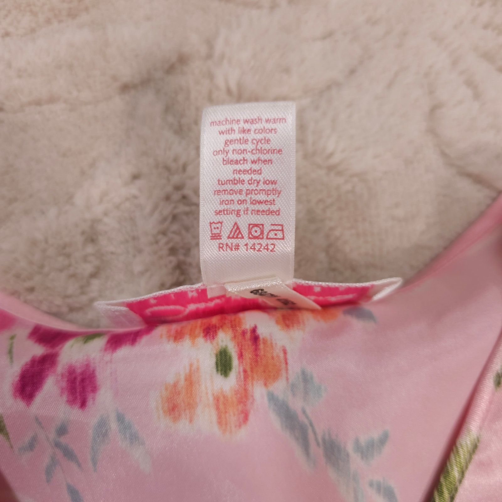 Oscar De La Renta Oscar de la Renta Pink Label Satin Robe & Nightgown Set S Size ONE SIZE - 11 Thumbnail