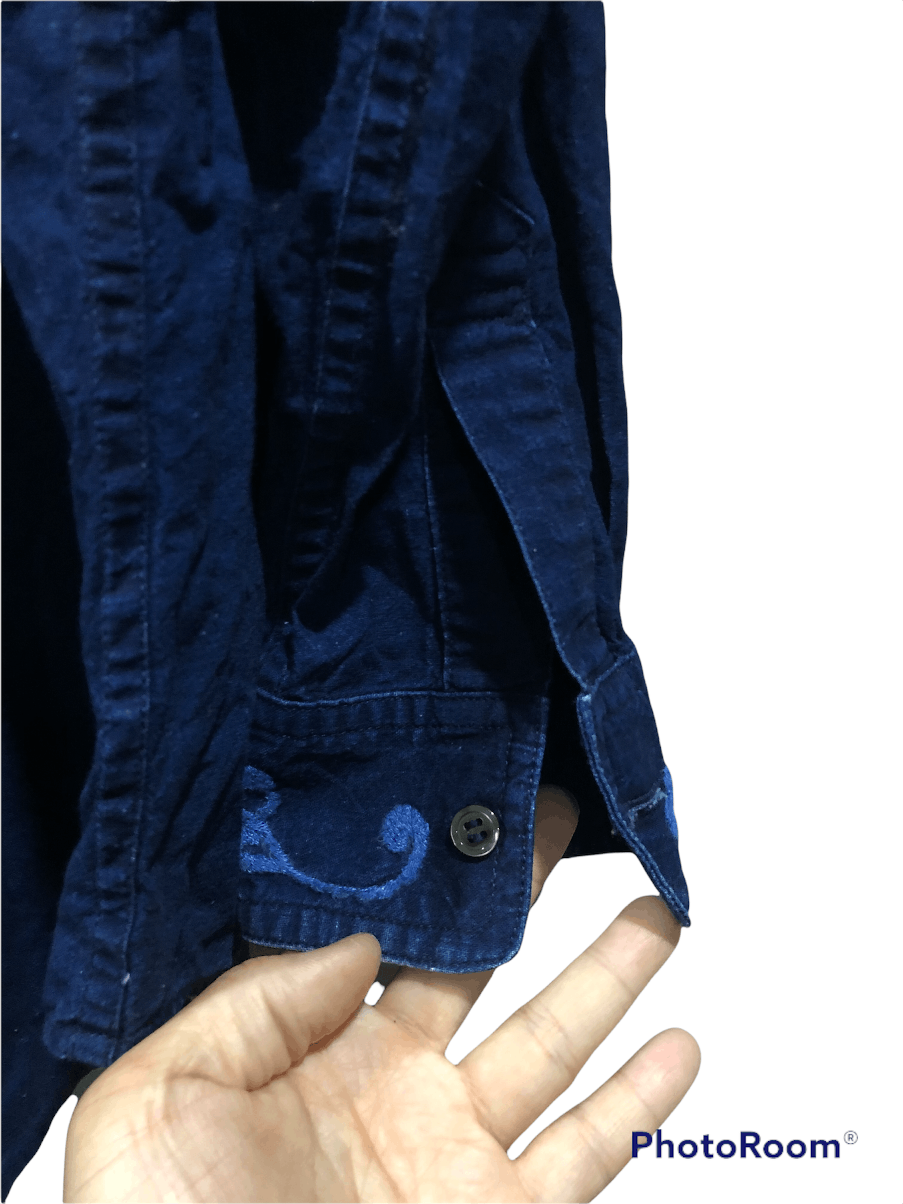 Indigo Gaijin Made Indigo Embroidered Work Shirt Size US M / EU 48-50 / 2 - 6 Thumbnail