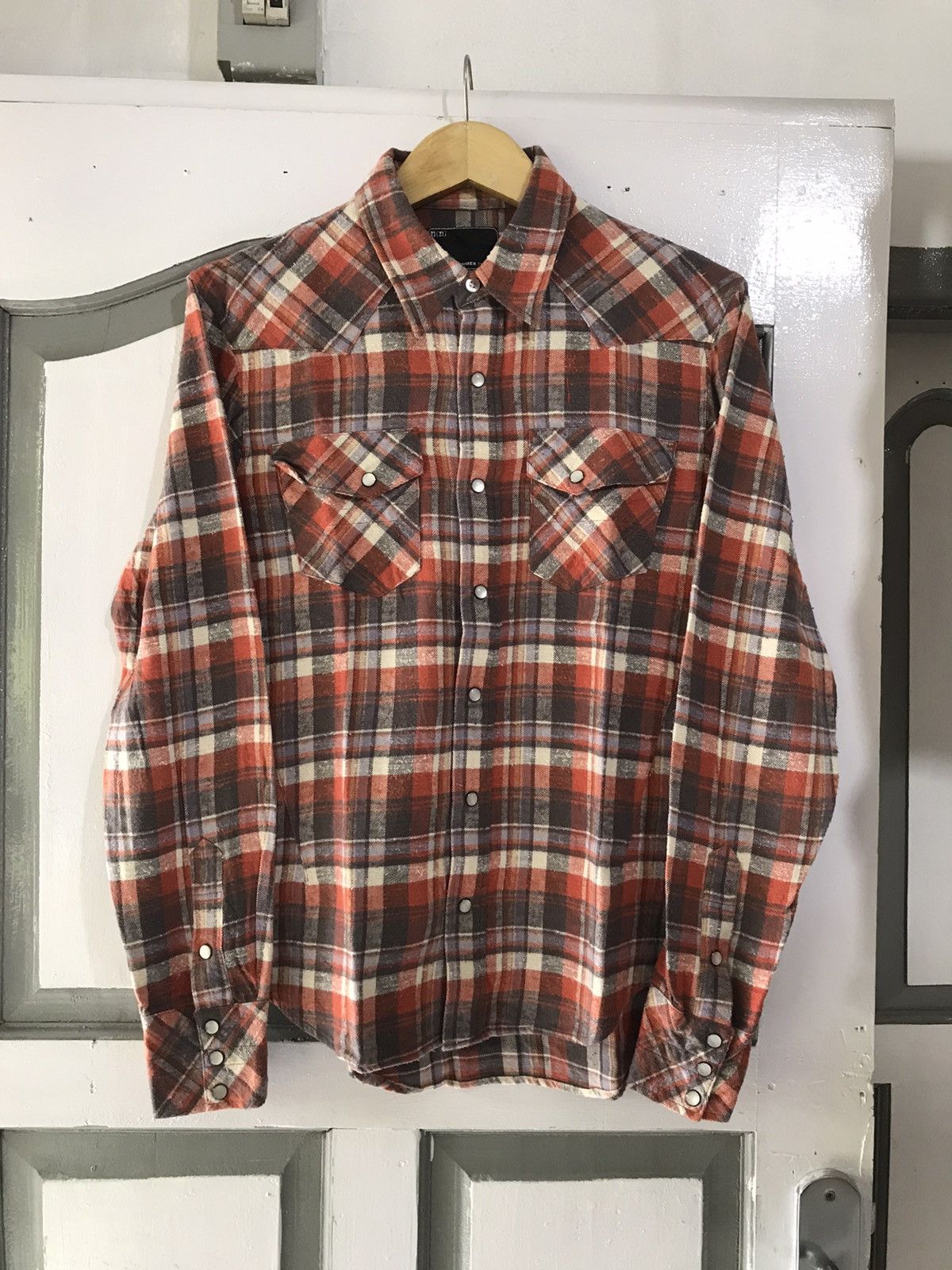 image of Number N Ine Number (N)Ine Western Shirts in Plaid, Men's (Size Medium)