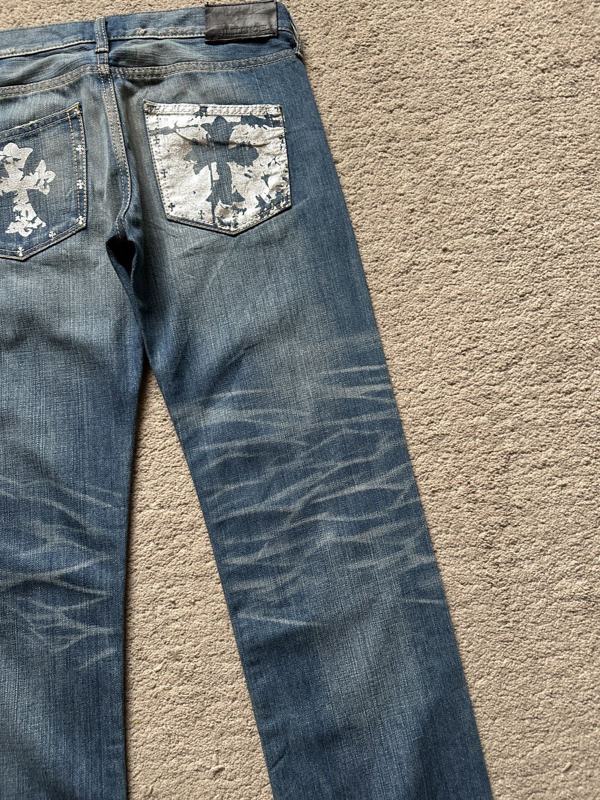 Japanese Brand 2000s Immanoel Cross Pocket Jeans Size US 30 / EU 46 - 3 Thumbnail