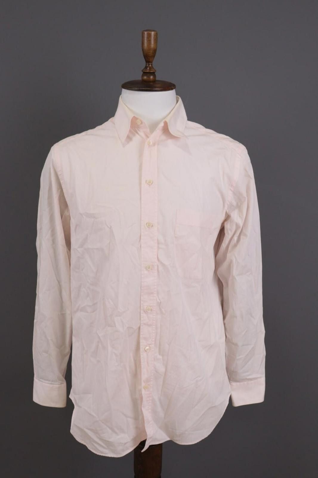 Armani Collezioni Armani Collezioni Pink Button Down Shirt Size 40 / 15 3/4 Size US M / EU 48-50 / 2 - 1 Thumbnail