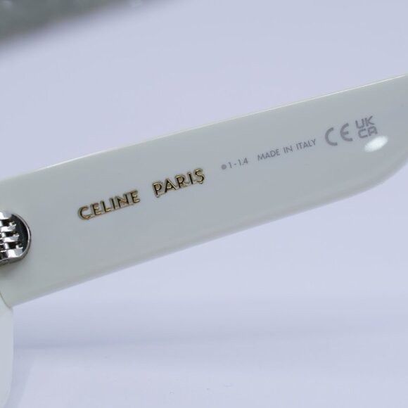 Celine 🕶️ New Celine CL4278US 25A Sunglasses - Ivory with Crystal Size ONE SIZE - 9 Thumbnail