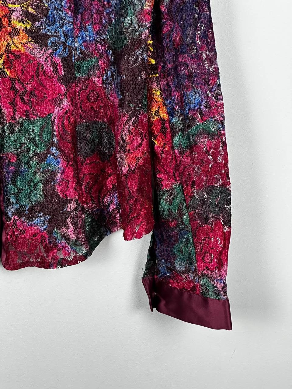 Dolce & Gabbana Rare Dolce Gabbana Luxury Viscouse Mesh Floral Shirt Size L / US 10 / IT 46 - 6 Thumbnail