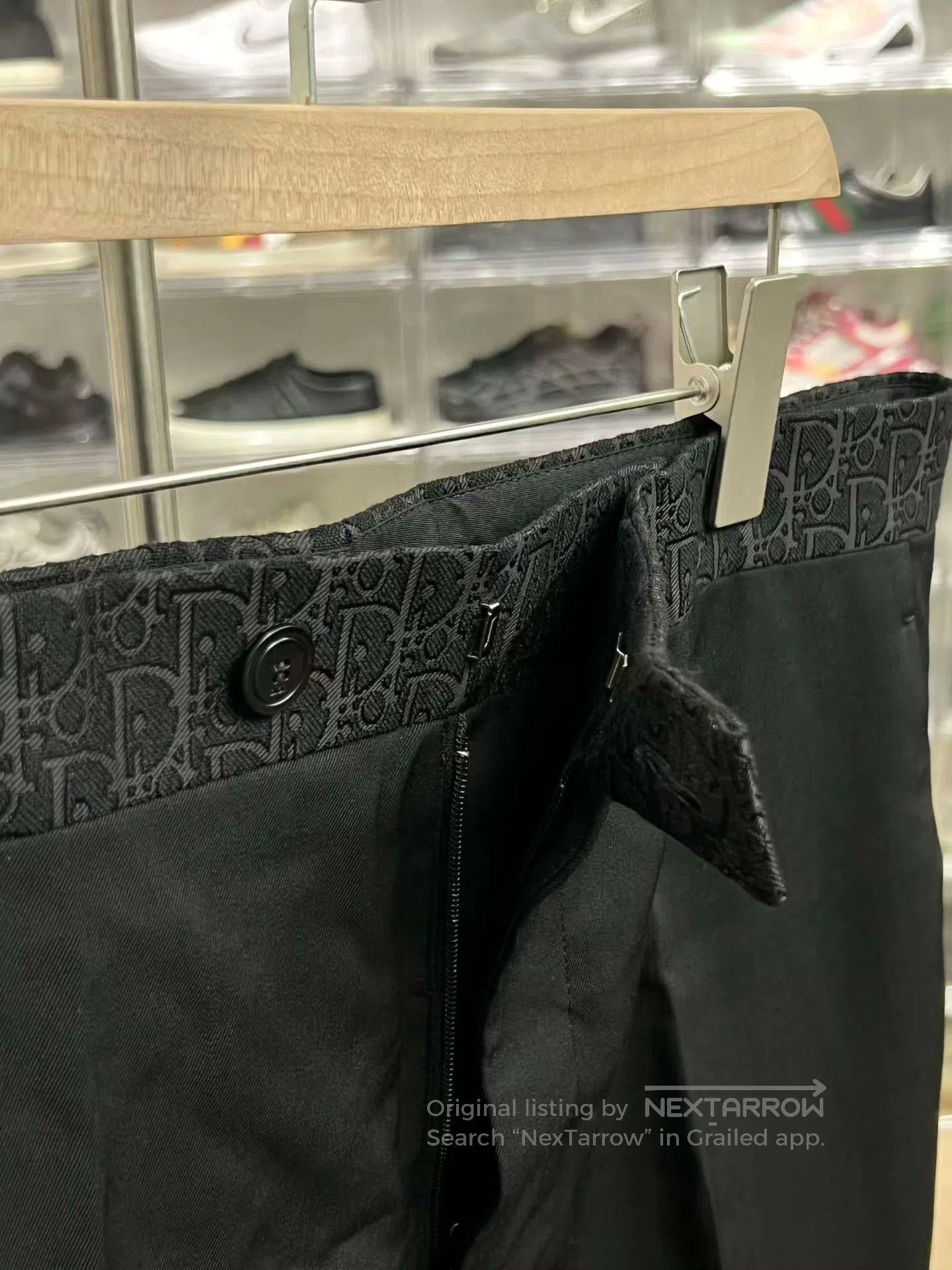 Dior Dior Embroidered Logo Wool Blend Pants. Size US 34 / EU 50 - 3 Thumbnail