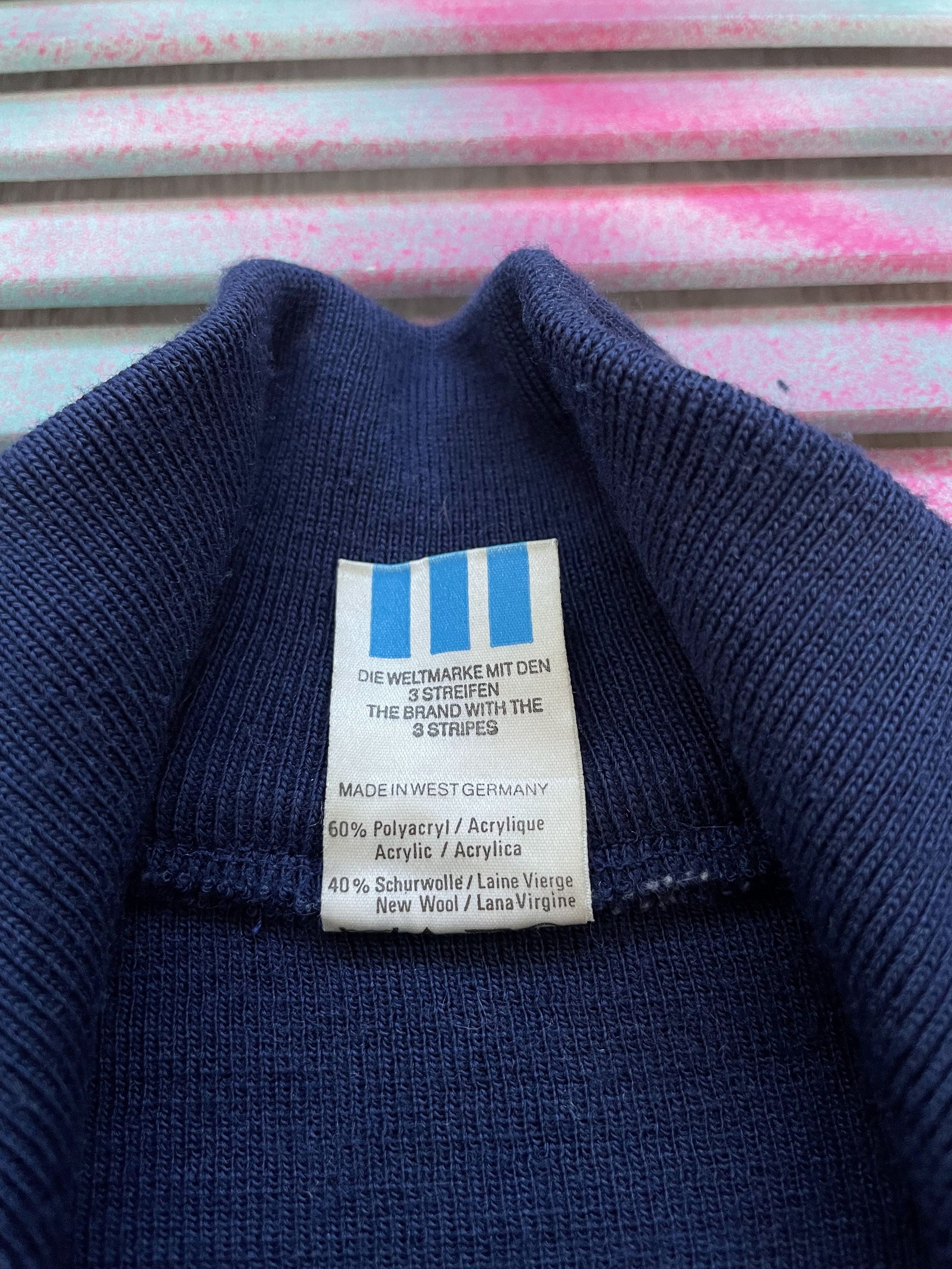 Adidas Very Rare Vintage Adidas 1/3 Zip Made in West Germany Size US S / EU 44-46 / 1 - 7 Thumbnail