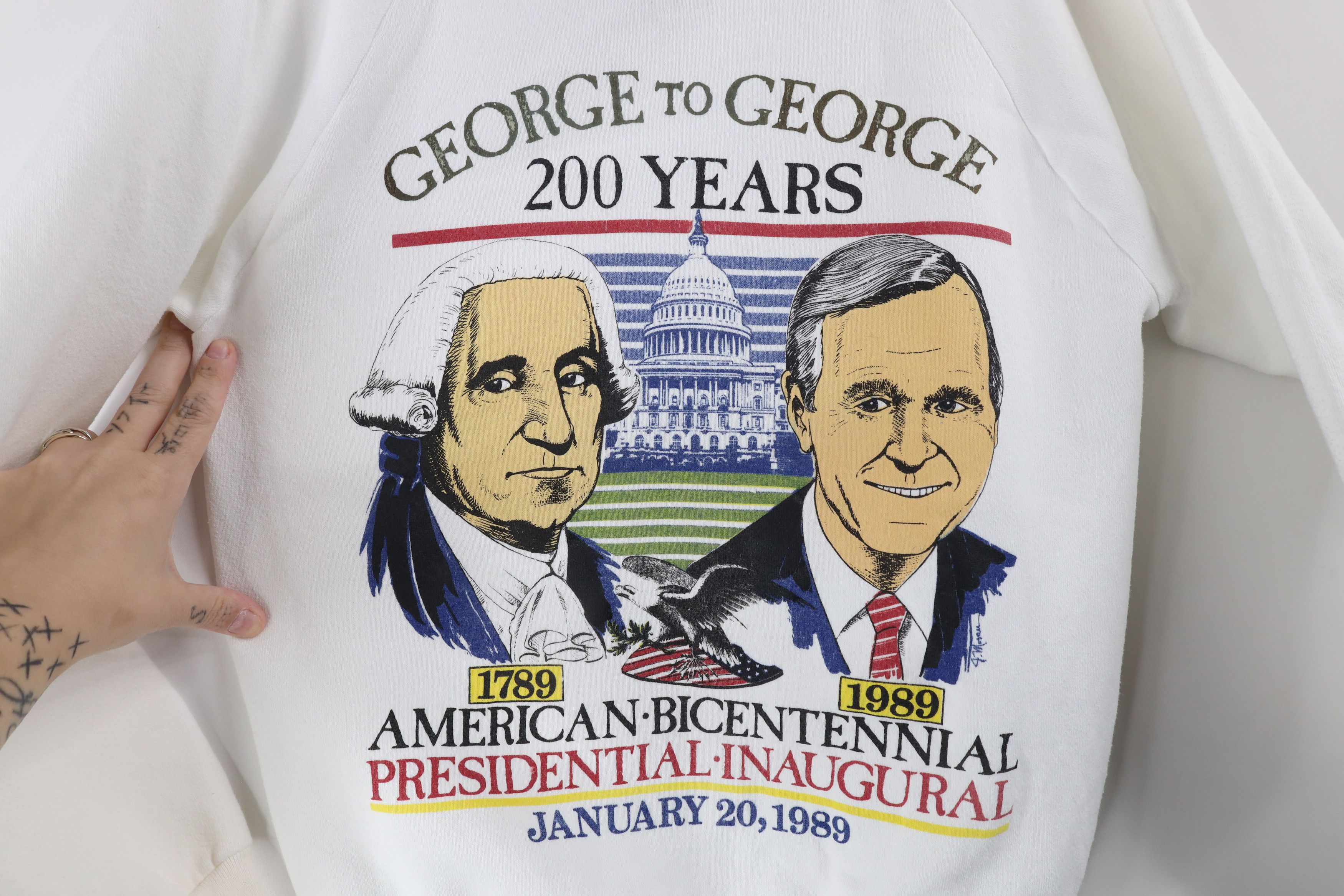 Vintage Vintage 80s George to George President Sweatshirt USA Size US M / EU 48-50 / 2 - 4 Thumbnail