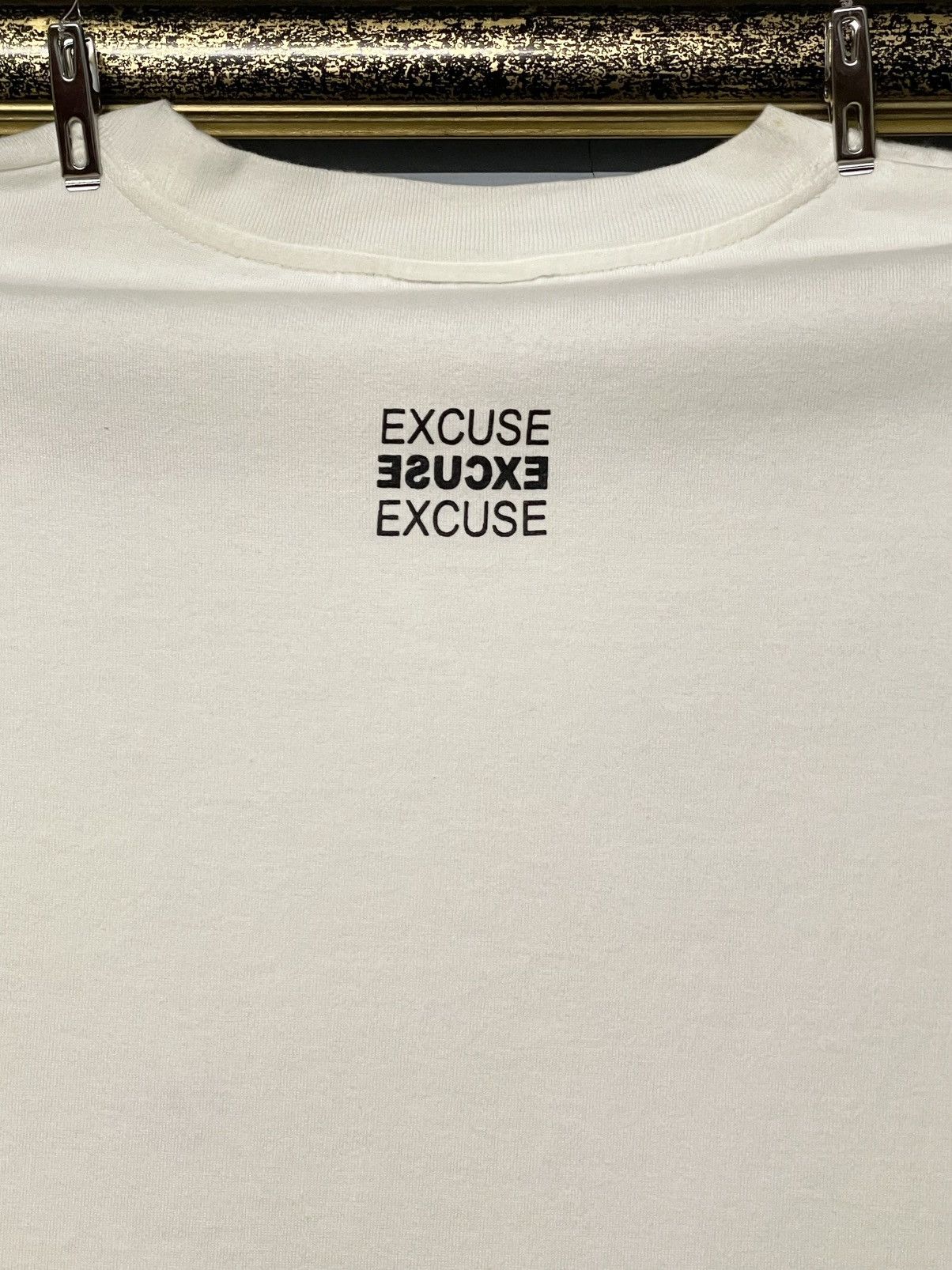 Japanese Brand Vintage 1990s Japan Designer Eccuse War Spirit Punk Tshirt Size US XL / EU 56 / 4 - 8 Thumbnail