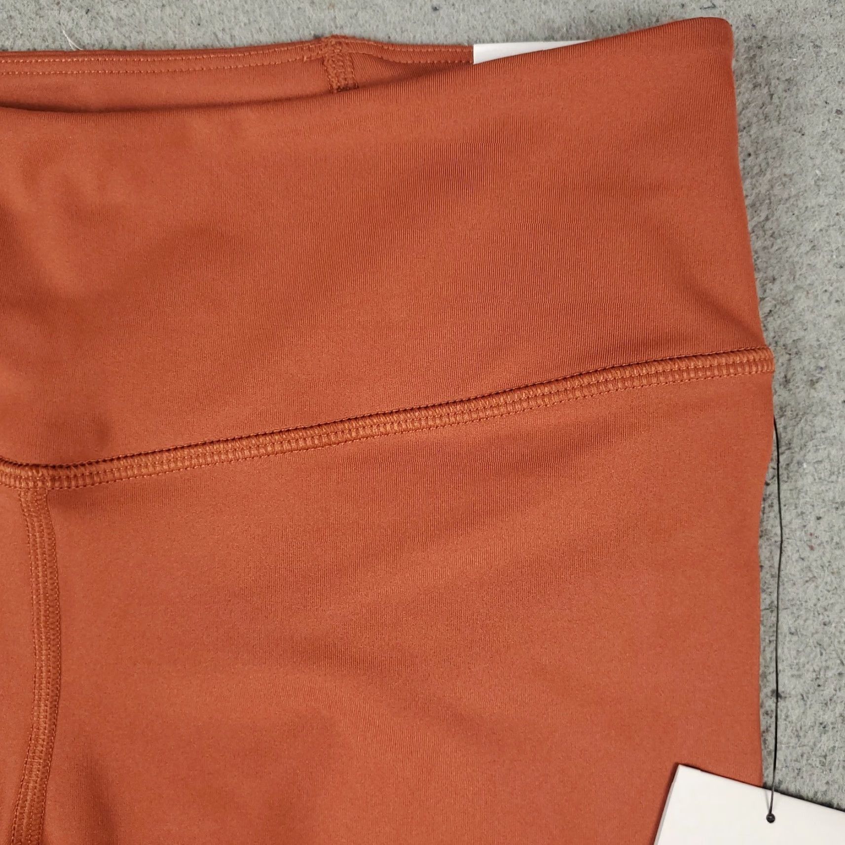 Jordan Brand Jordan Shorts Womens M Orange Bike Shorts High Wide Drawstring Waist Regular Comfort Stretch Basketball Style Sports Modern Classic Womens Size 32" / US 10 / IT 46 - 3 Thumbnail