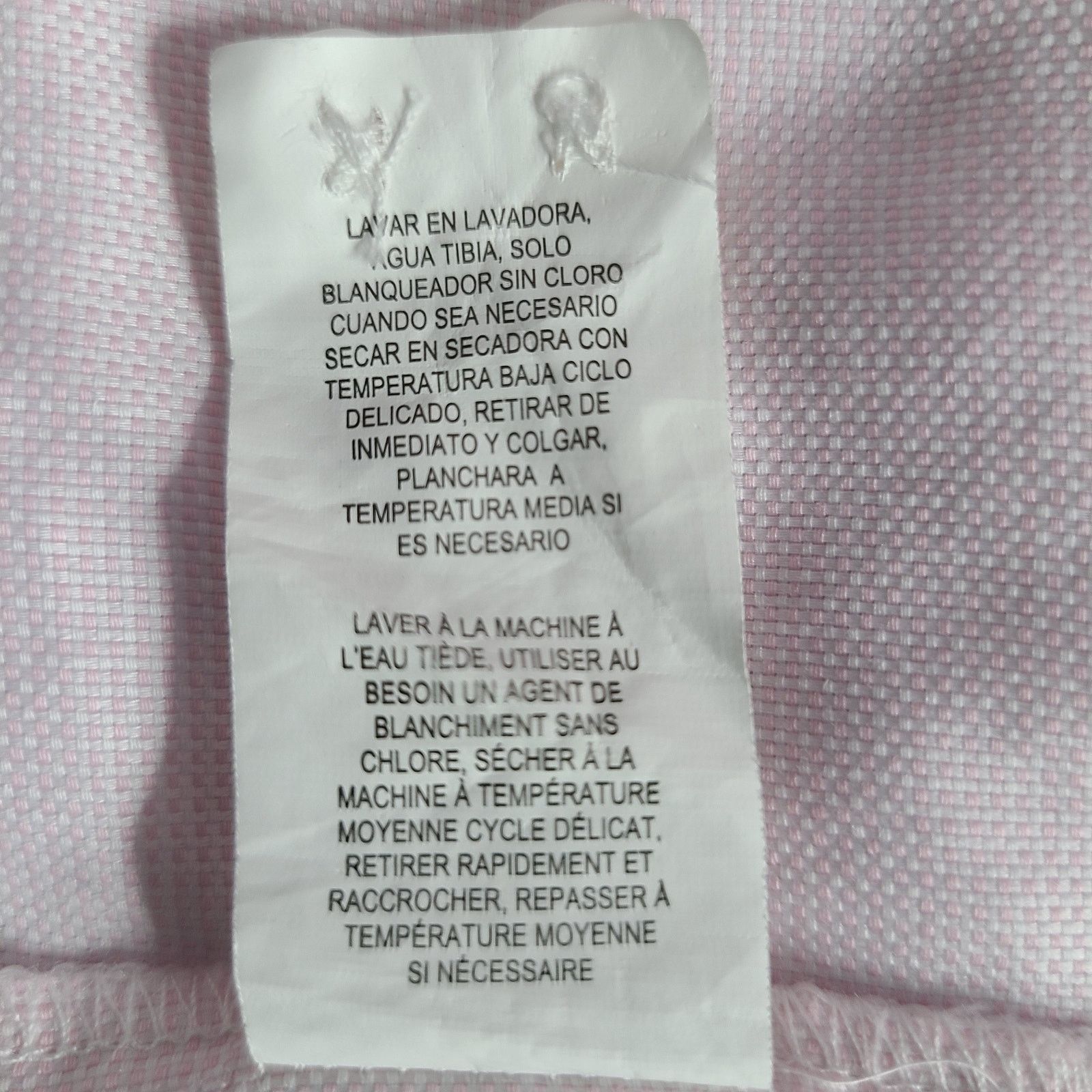 Haggar Haggar Slim Fit Light Pink Button Down Shirt 17-17 1/2 34/35 Size US M / EU 48-50 / 2 - 7 Thumbnail