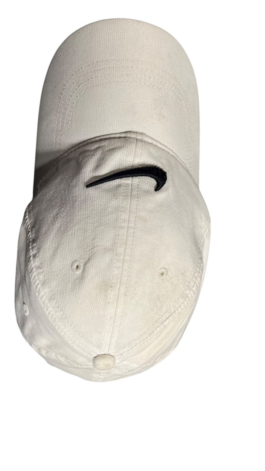 Nike Y2K Nike Golf White Hat with Black Swoosh Snapback Size ONE SIZE - 2 Thumbnail