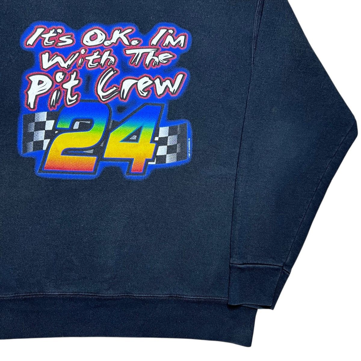 NASCAR 90s NASCAR Jeff Gordon I’m With The Pit Crew Sweatshirt Size US XL / EU 56 / 4 - 15 Thumbnail