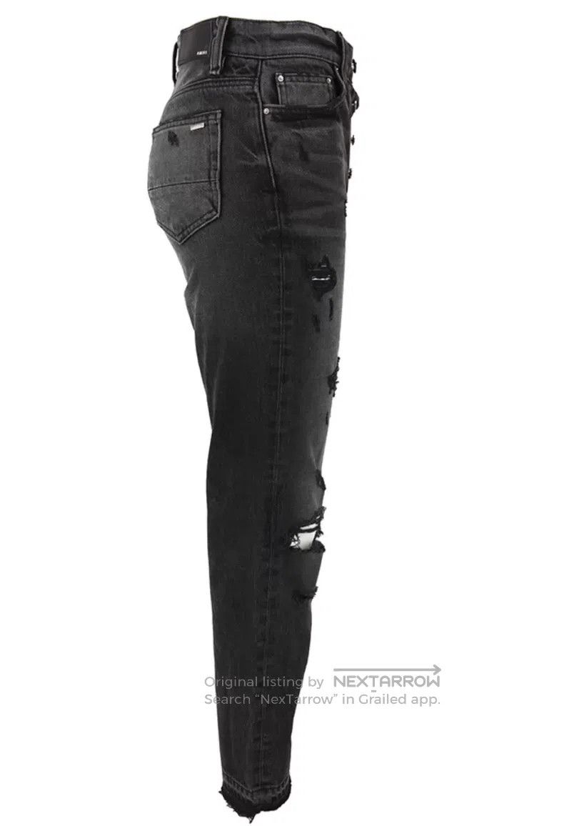 Amiri Amiri Black Ripped Denim Jeans Size 25 Size 25" / US 0 / IT 36 - 3 Thumbnail