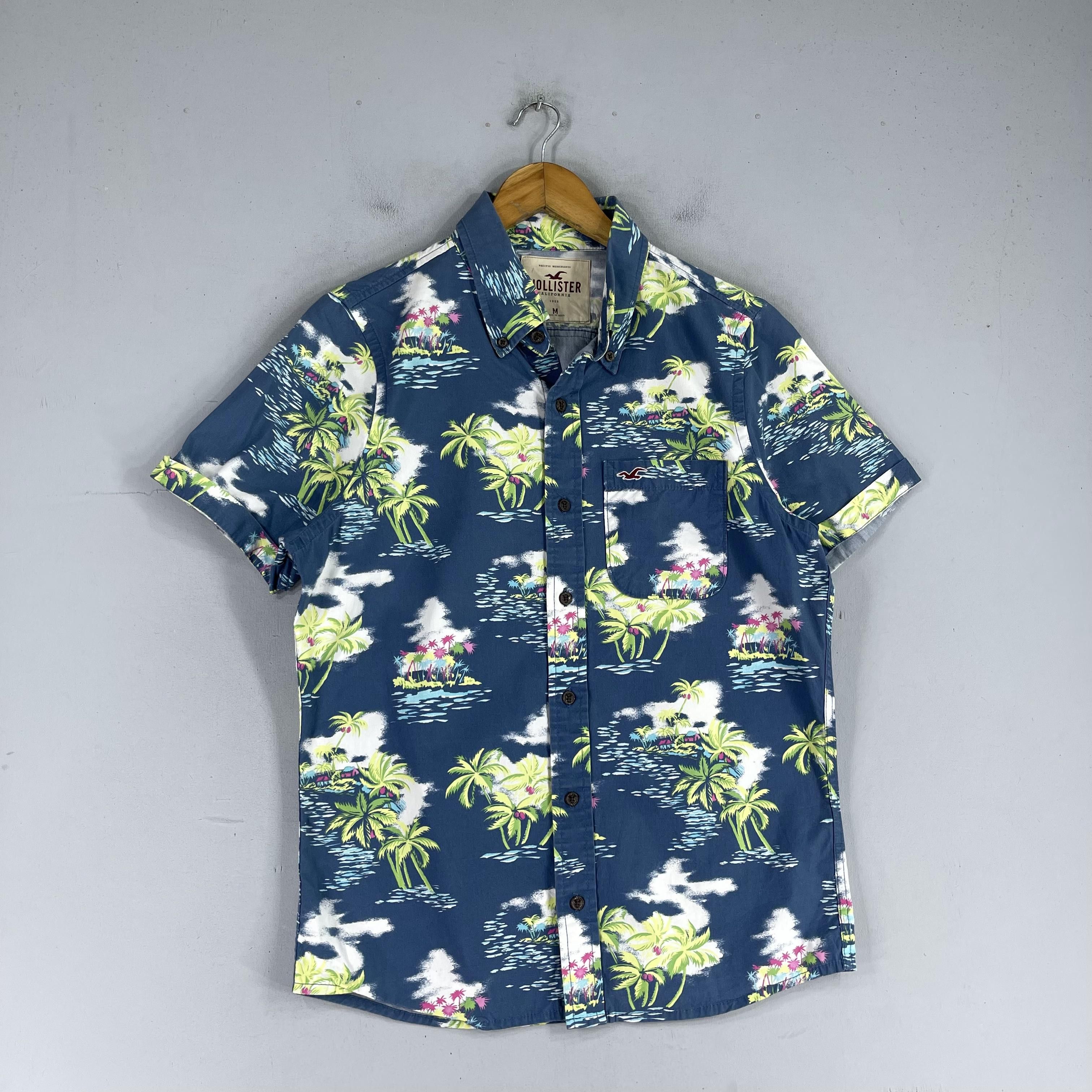 Japanese Brand Vintage HOLLYSTER Aloha Tropical Coconut Tree Hawaii Shirt Size US M / EU 48-50 / 2 - 4 Thumbnail