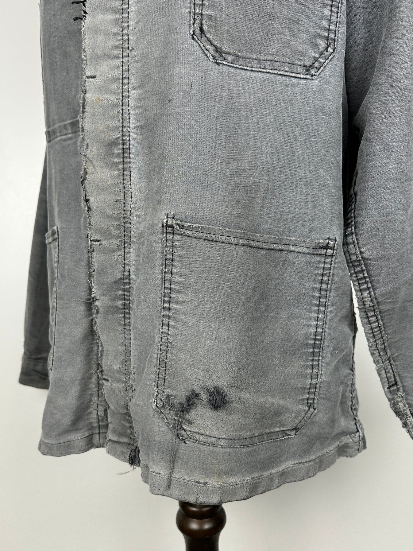 Vintage 50s French Moleskin Chore Jacket Size US M / EU 48-50 / 2 - 6 Thumbnail