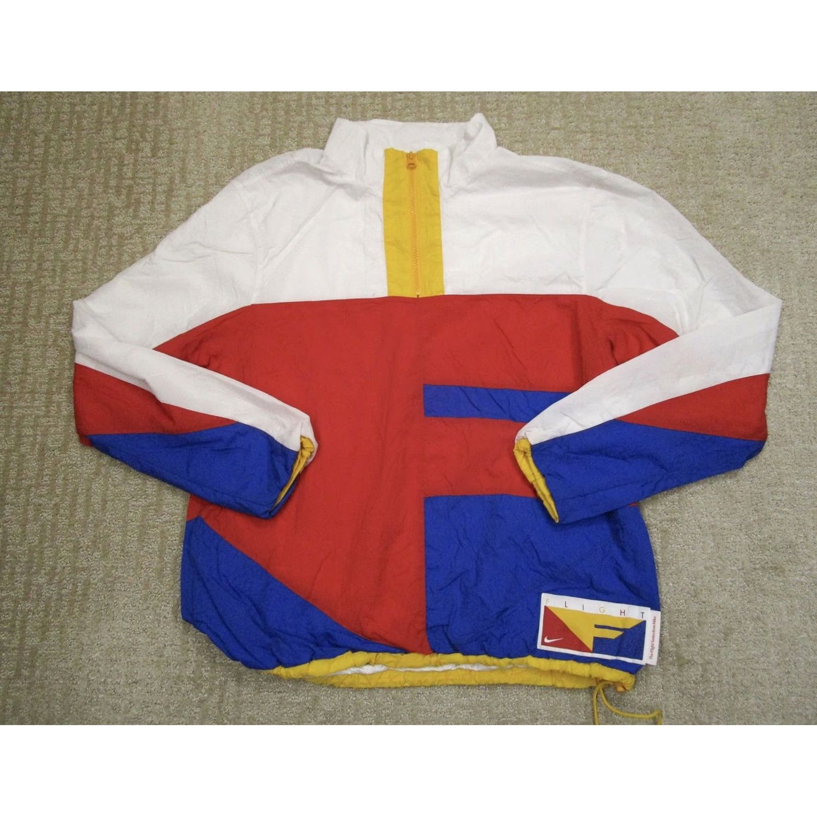Nike Nike Flight Series Jacket Men M Red Colorblock Windbreaker Size US M / EU 48-50 / 2 - 2 Thumbnail