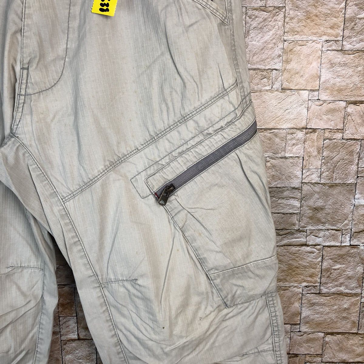 Japanese Brand Genba White utility tactical Cargo Multipocket Pants #A638 Size US 30 / EU 46 - 11 Thumbnail