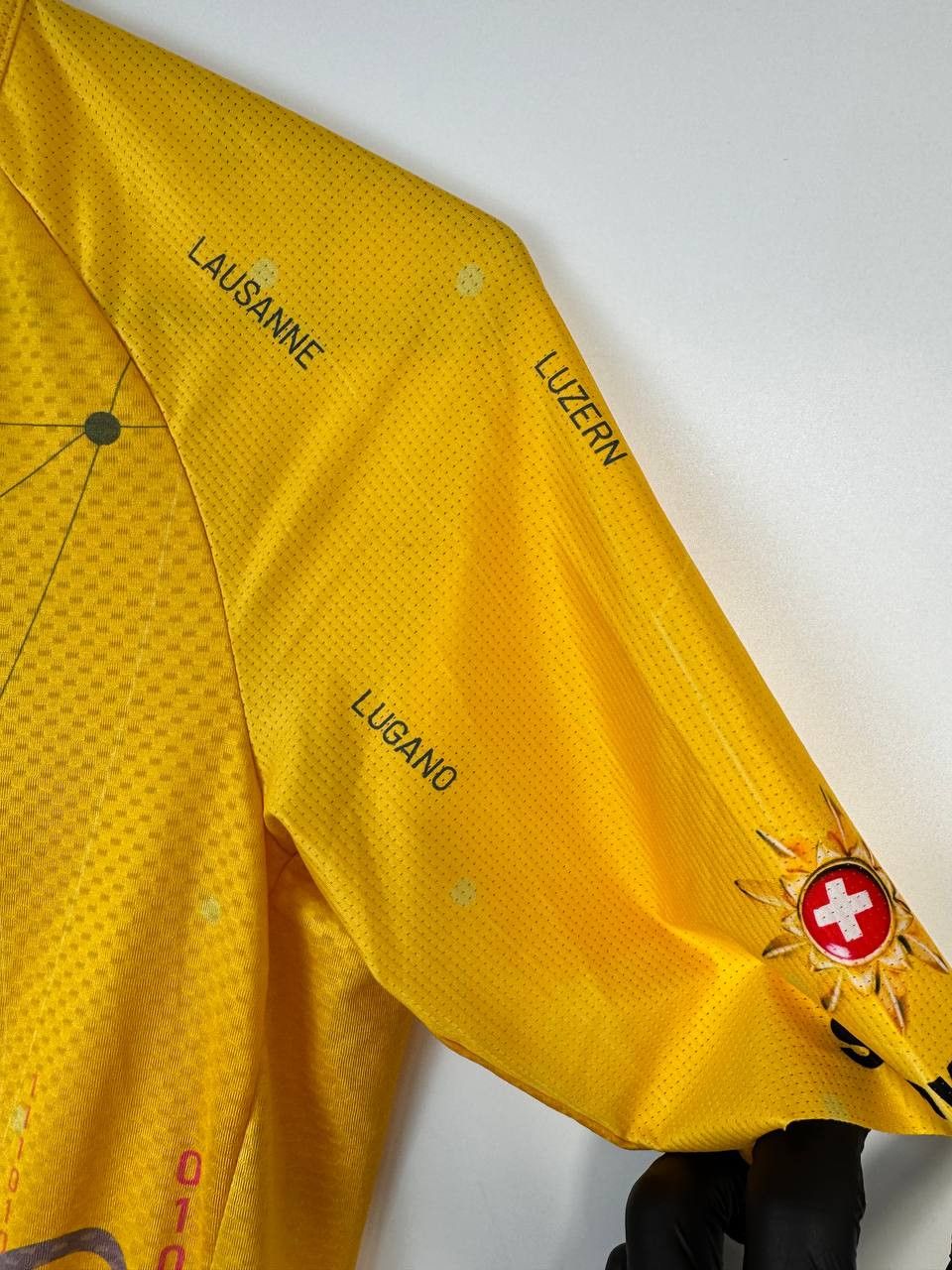 Giordano GIORDANA THE DIGITAL SWISS 5 CYCLING JERSEY YELLOW SIZE M Size US M / EU 48-50 / 2 - 4 Thumbnail