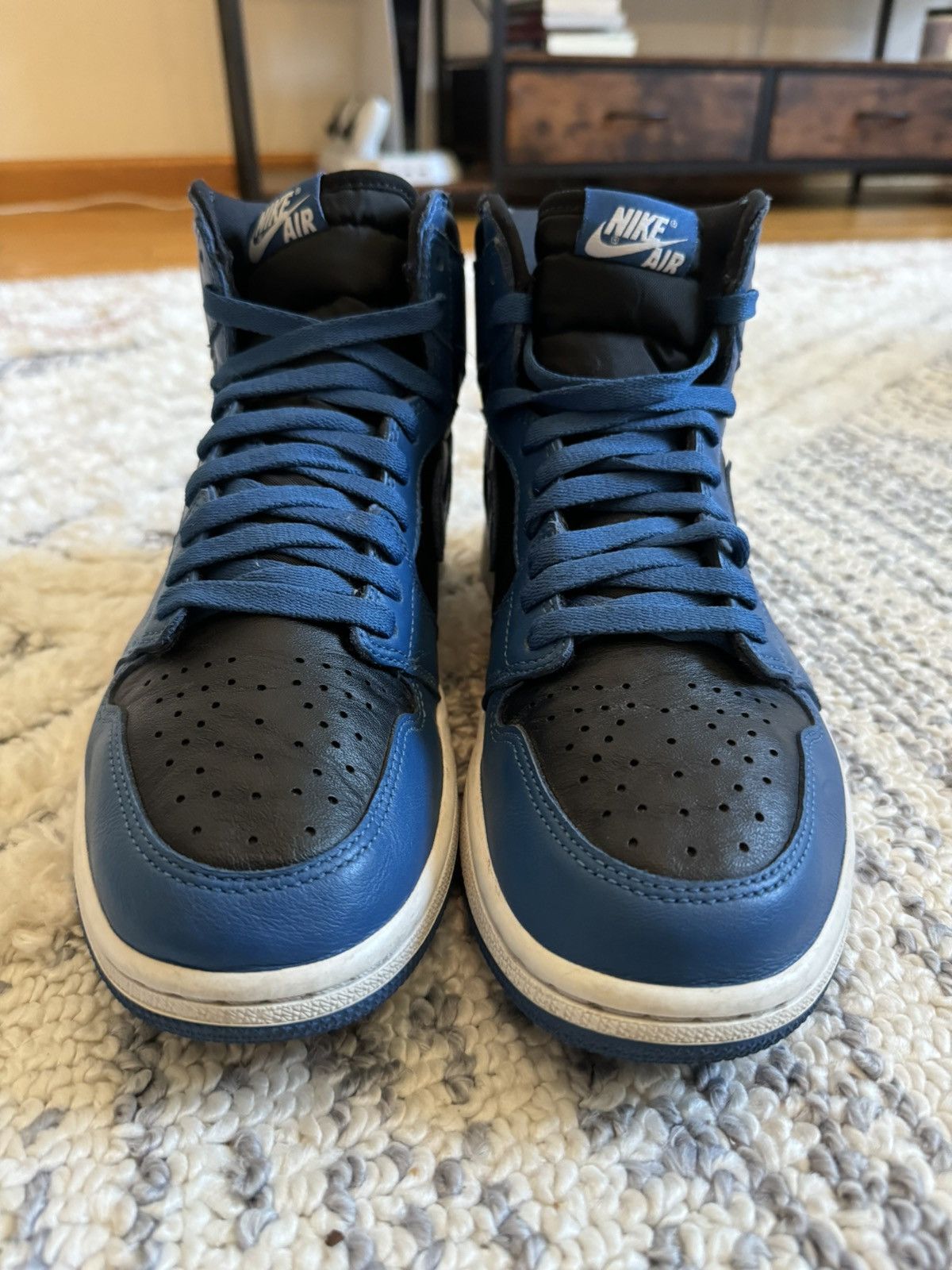 Jordan Brand Jordan 1 Retro High OG Dark Marina Blue Size US 9.5 / EU 42-43 - 3 Thumbnail