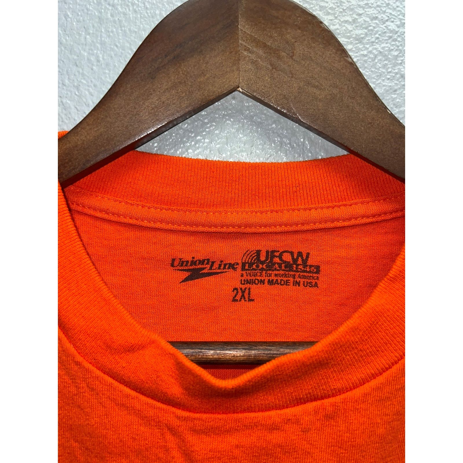 Vintage Union Line UFCW Shirt Local 1646 Liuna For Hillary Clinton Size US XXL / EU 58 / 5 - 4 Thumbnail
