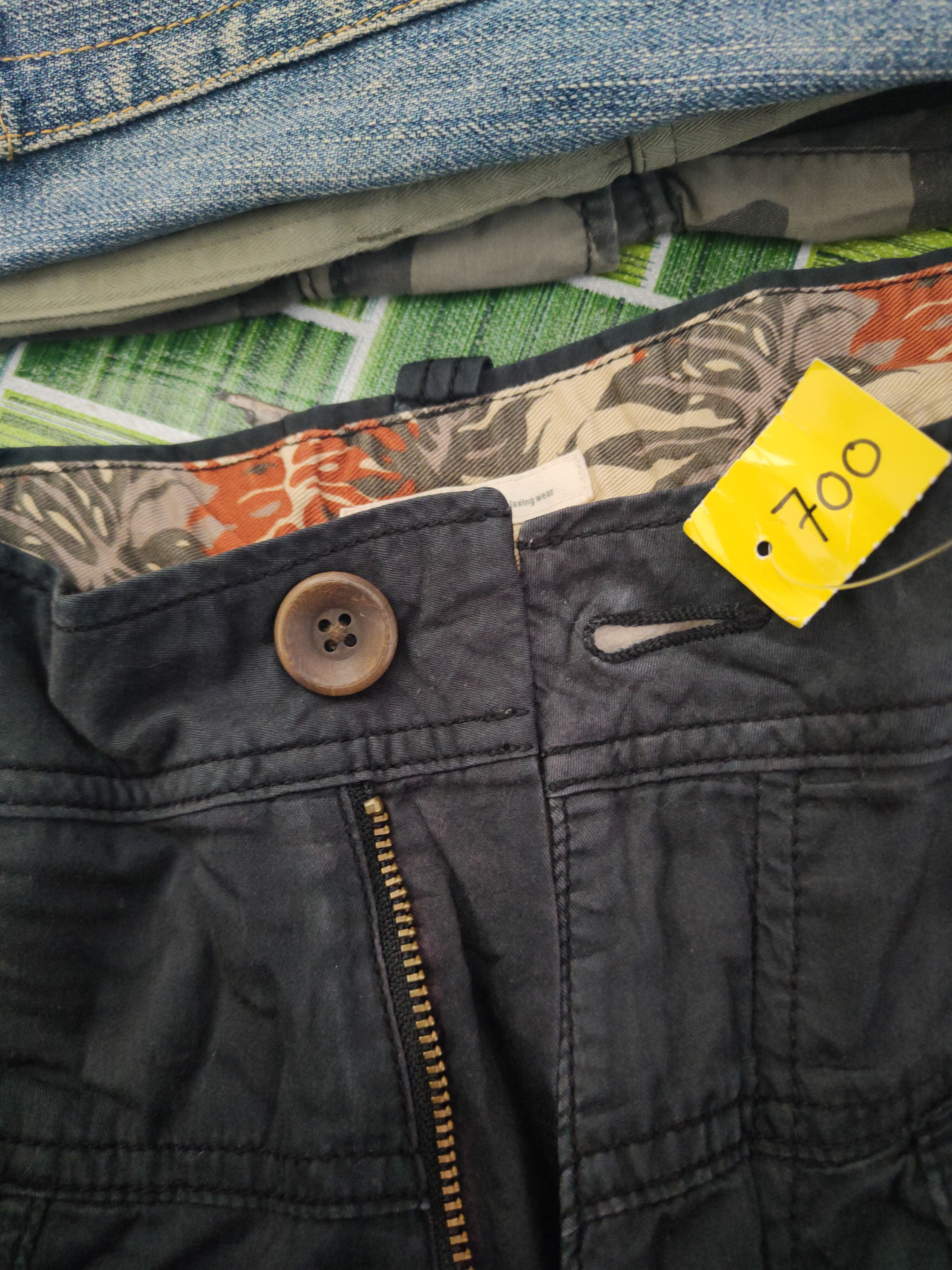 Japanese Brand DL Sunny Clouds Black Multipocket Tactical Cargo Pants #700 Size US 33 - 15 Thumbnail