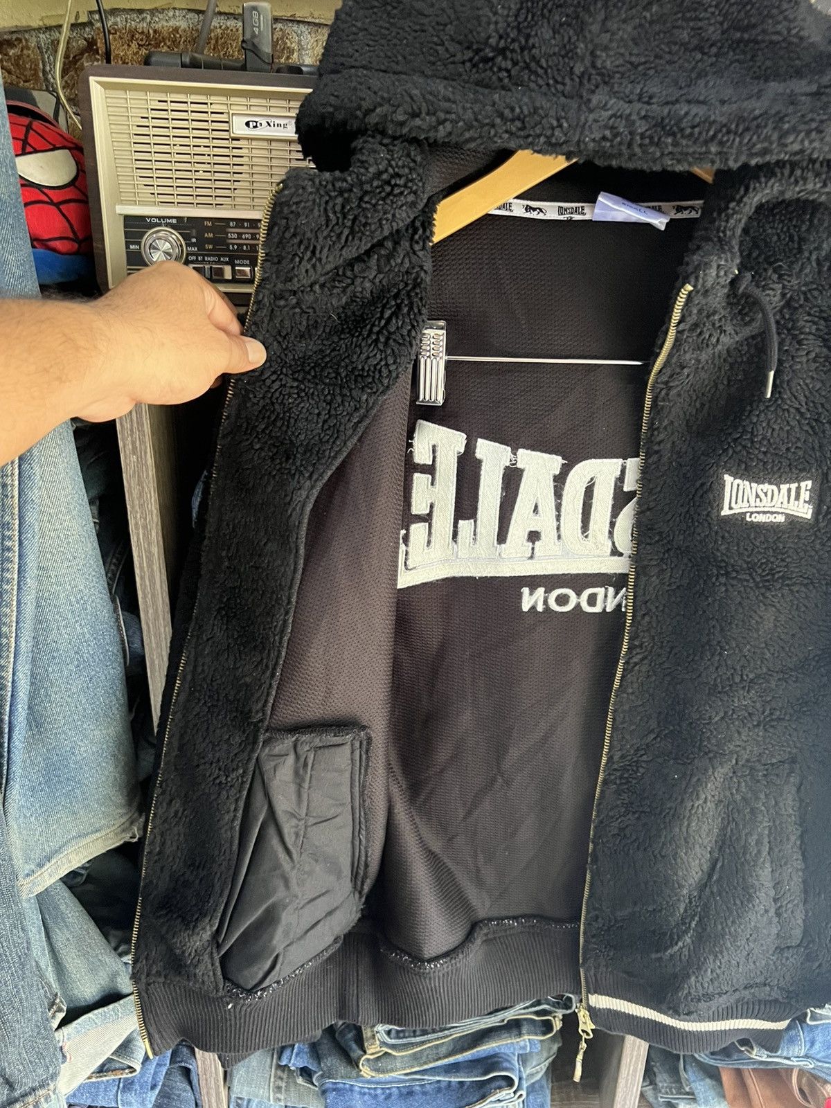 Lonsdale 🔥Lonsdale Sherpa Hoodie Zipper Jacket Size US S / EU 44-46 / 1 - 13 Thumbnail