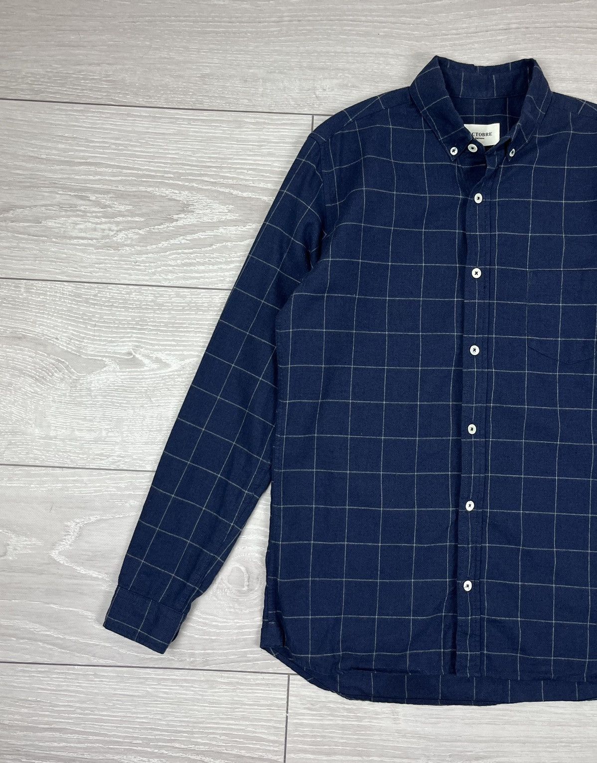 Other Octobre Editions Blue Navy Cotton Button Shirt Size US S / EU 44-46 / 1 - 4 Thumbnail