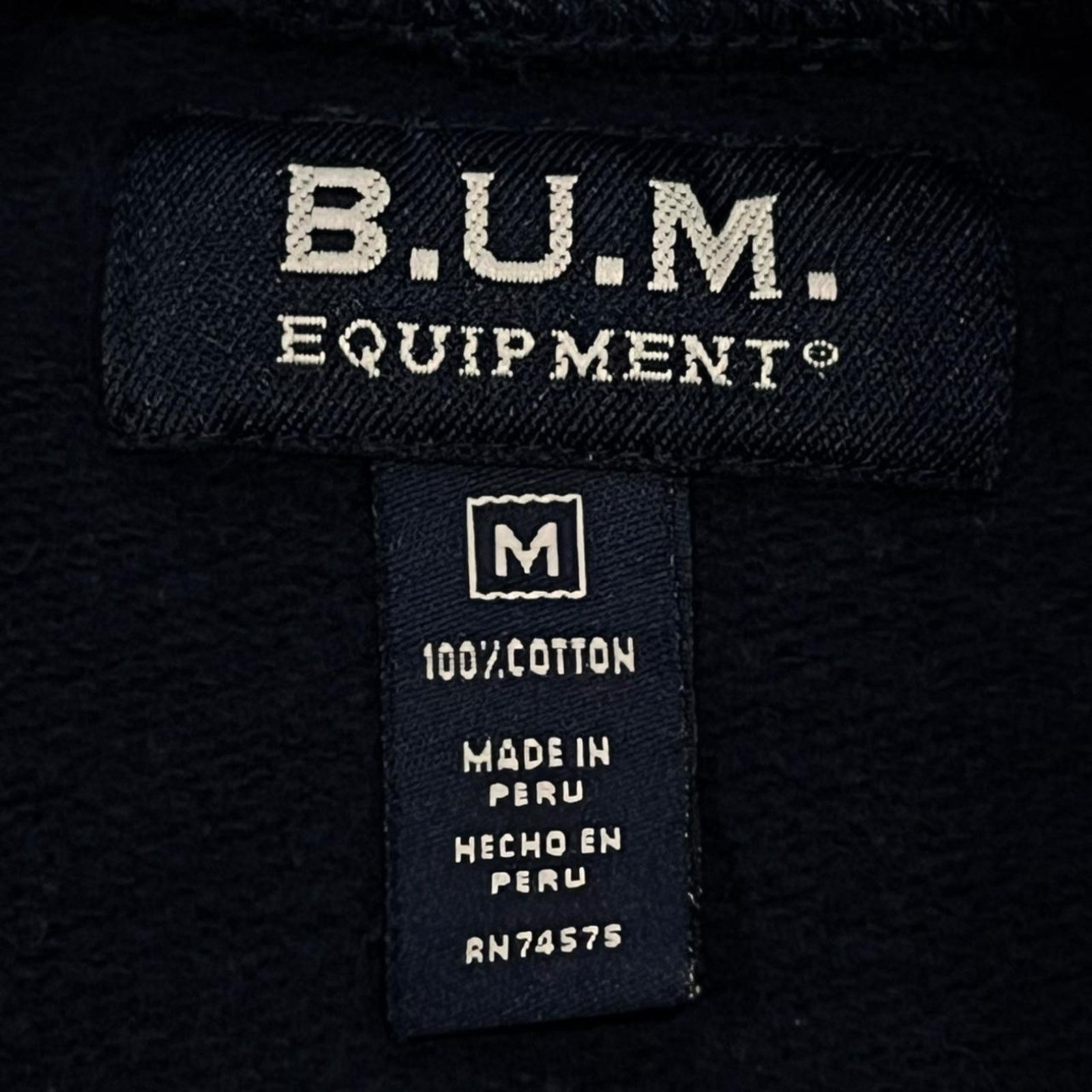 B.U.M Equipment B.U.M. Equipment (Vintage) Navy Blue Crewneck Sweatshirt Size US M / EU 48-50 / 2 - 4 Thumbnail