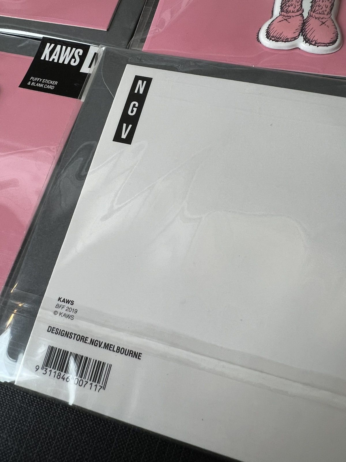 Kaws 4 x KAWS NGV Pink BFF Puffy Sticker Size ONE SIZE - 2 Thumbnail