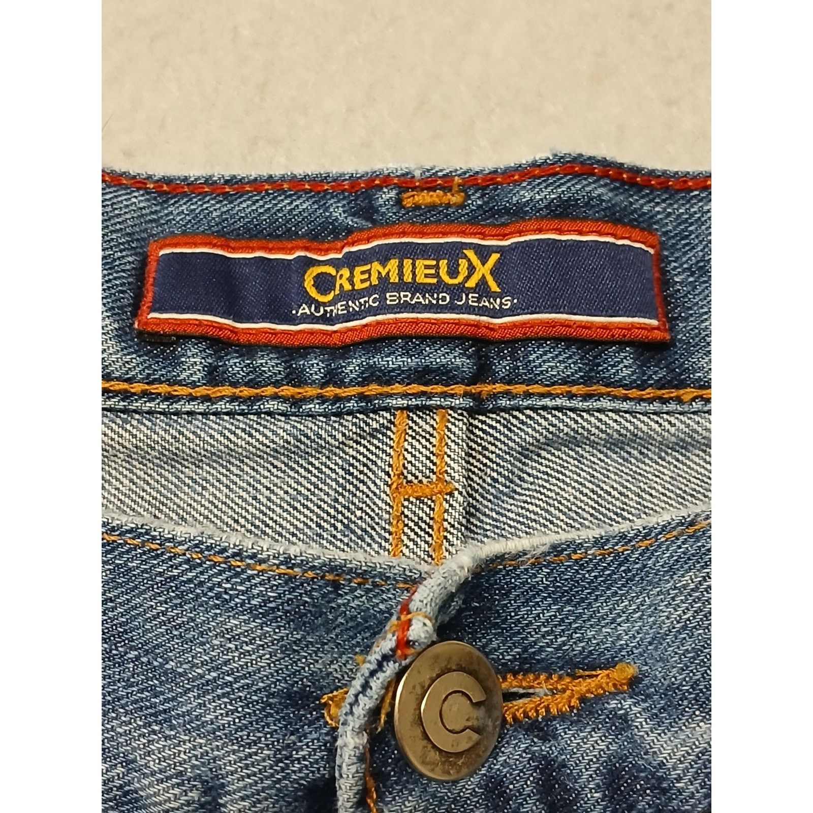 Cremieux Cremieux (42x28) Men's Relaxed Straight Fit Blue Denim Jeans Size US 32 / EU 48 - 10 Thumbnail