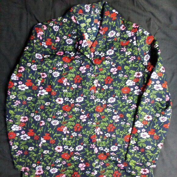 Other Vintage Floral Polyester Disco Button Shirt Size L / US 10 / IT 46 - 2 Thumbnail