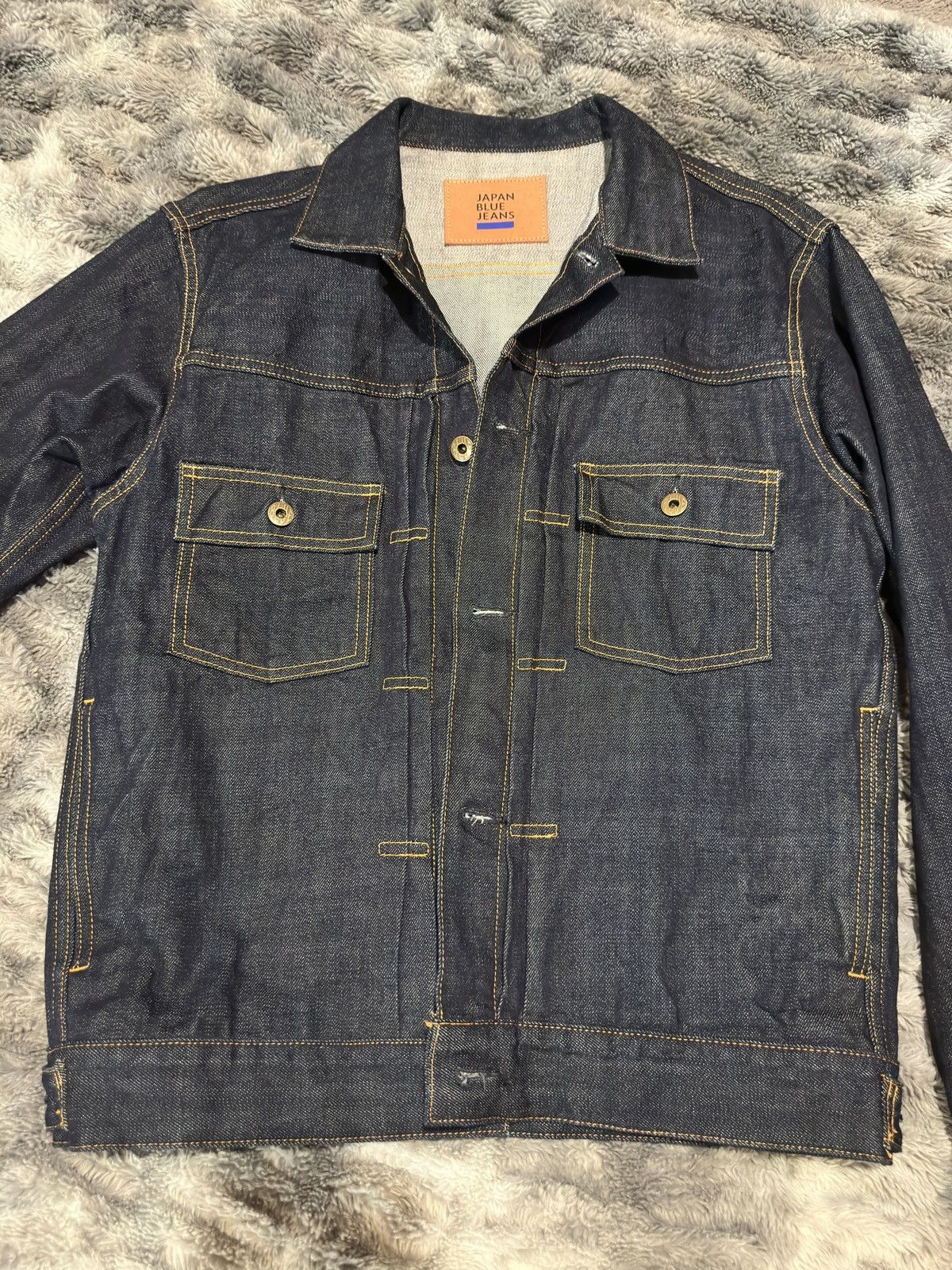 Japan Blue Jeans Japan Blue Jeans Type 2 Selvedge Denim Jacket - Like New Size US XS / EU 42 / 0 - 8 Thumbnail
