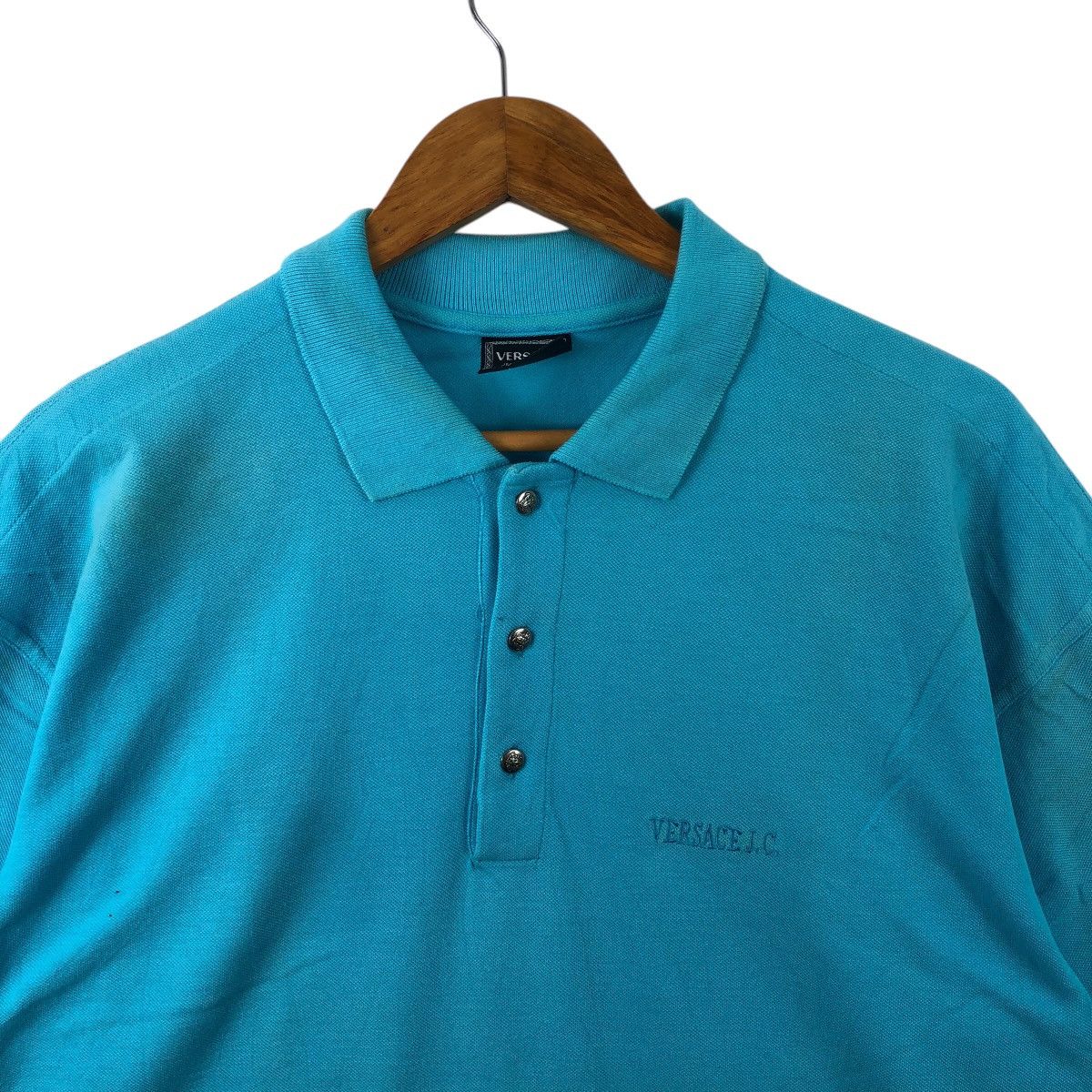 Versace × Versace Jeans Couture Vintage VERSACE Jeans Couture Collared Tee Shirt Size US L / EU 52-54 / 3 - 2 Thumbnail