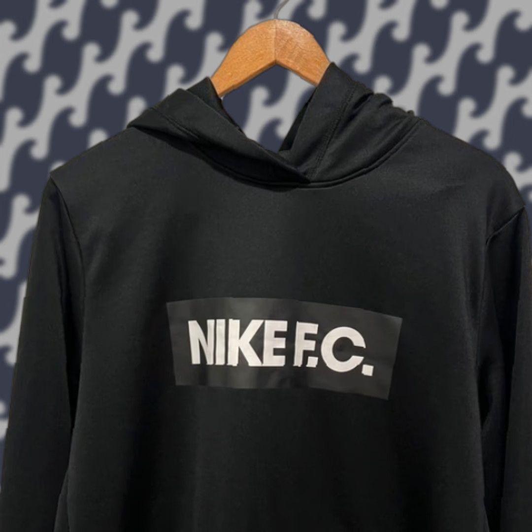 Nike VINTAGE Nike FC Dri-FIT Black Hoodie Sweatshirt Mens L Size US L / EU 52-54 / 3 - 1 Thumbnail