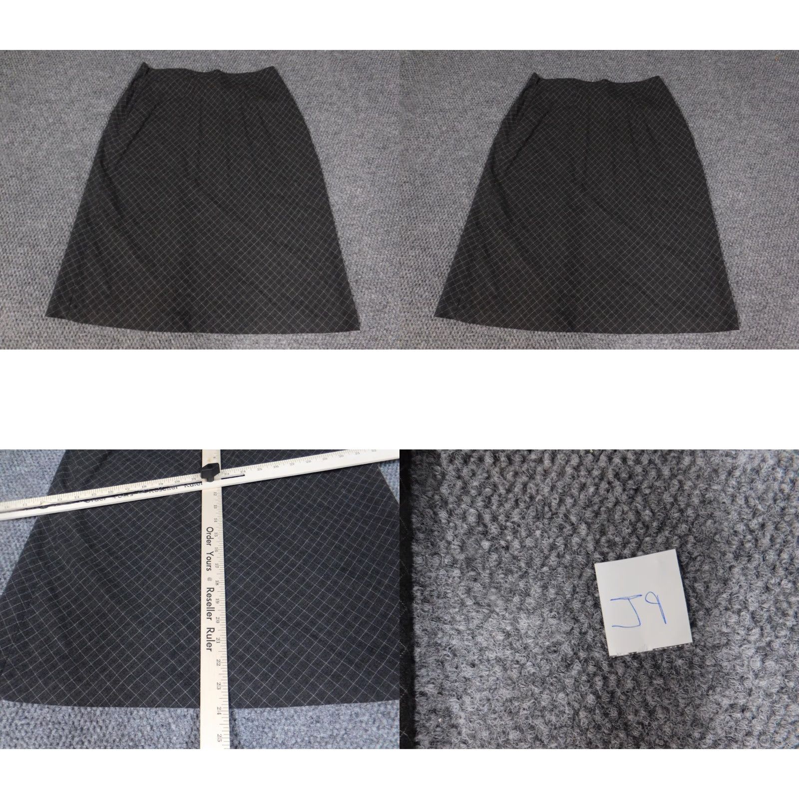 Old Navy Old Navy Skirt Womens 8 Gray Plaid A-Line Knee Length Casual Cotton Canvas Zipper Lined Regular Mid 8 Gray Size 30" / US 8 / IT 44 - 8 Thumbnail