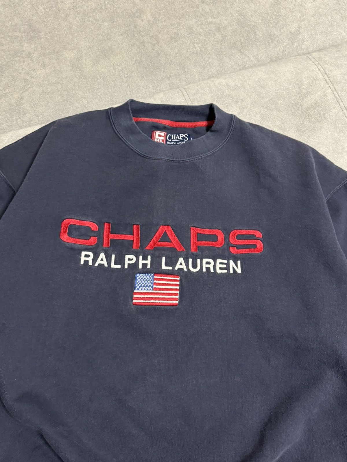 Chaps Ralph Lauren Vintage Chaps Polo Ralph Lauren USA Big Logo Sweatshirt Size US L / EU 52-54 / 3 - 6 Thumbnail