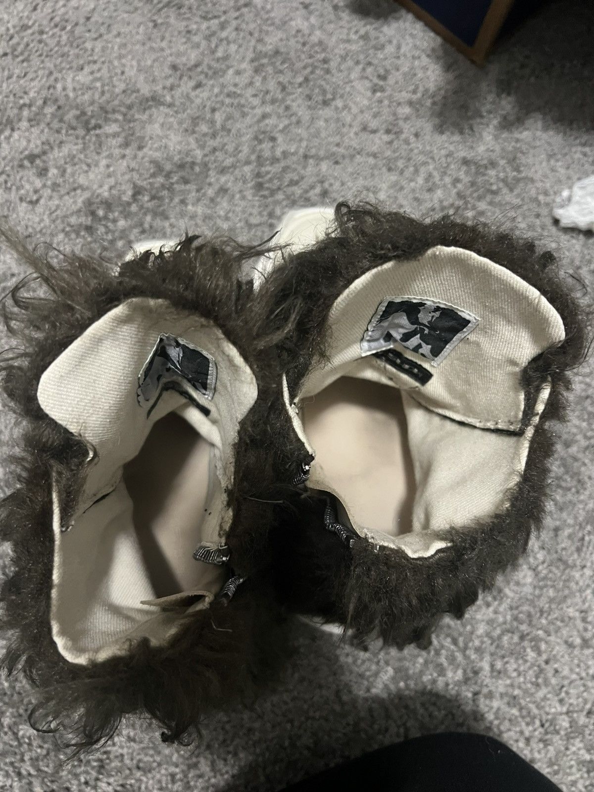 Rick Owens Rick Owens Darkshadow Abstract Fur Sneakers Size US 6 / IT 36 - 10 Thumbnail