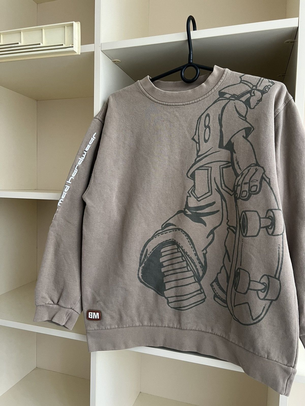 Vintage Vintage Bad+Mad Rap Skateboarding Sweatshirt Hip-Hop Size US S / EU 44-46 / 1 - 3 Thumbnail