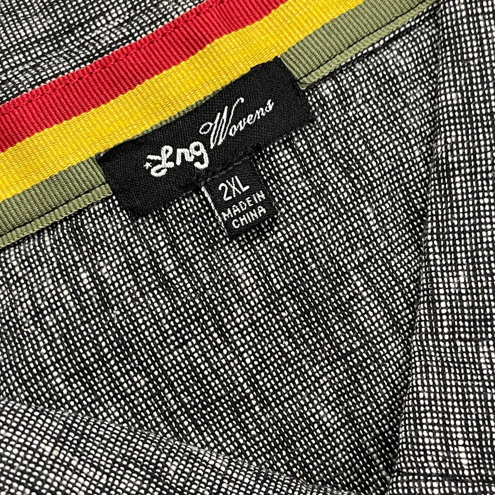 LRG × Vintage NWT LRG Wovens Black Rebel Button Up Short Sleeve Shirt 2XL Size US XXL / EU 58 / 5 - 6 Thumbnail