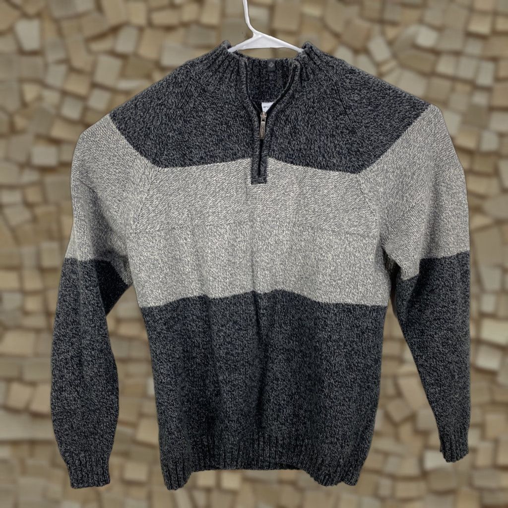 Vintage Columbia Sweater Men’s Mock Neck 1/4 Zip Pullover Wool Blend XL Gray Solid Knit Classic Outdoor Mens Size US XL / EU 56 / 4 - 1 Thumbnail