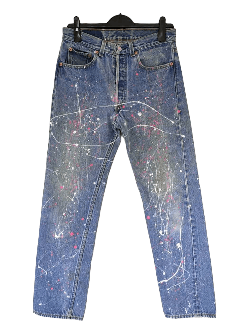 image of Levis 501 Painter Denim Made In Usa in Blue, Men's (Size 30)