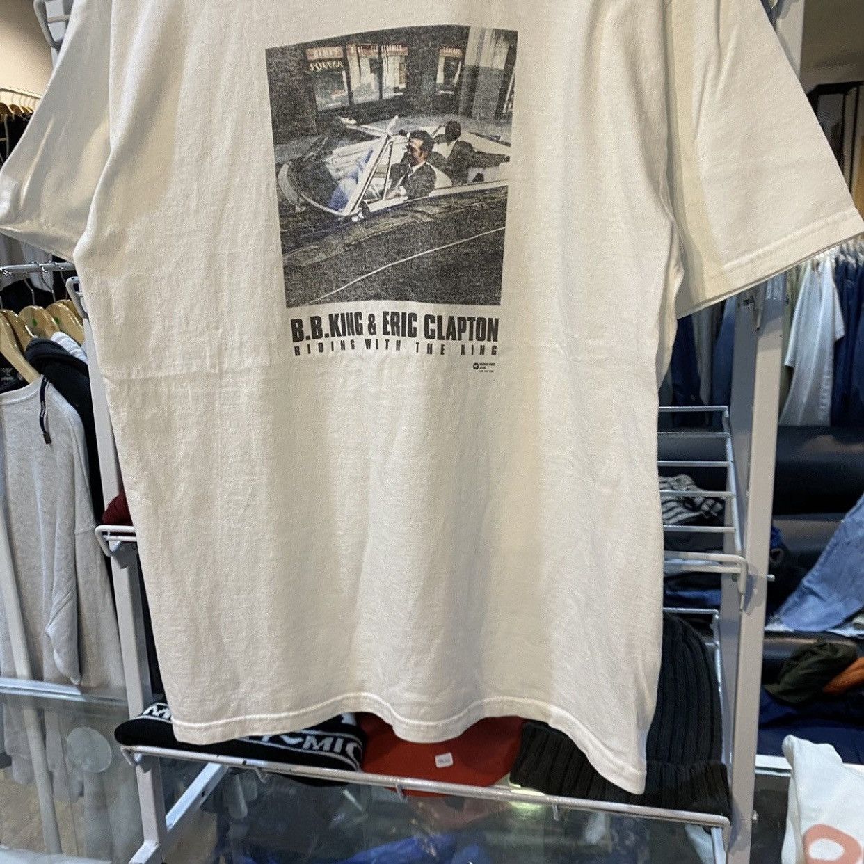 Band Tees Vintage 90s B.B. King & Eric Clapton "Riding With The King" Size US L / EU 52-54 / 3 - 4 Thumbnail