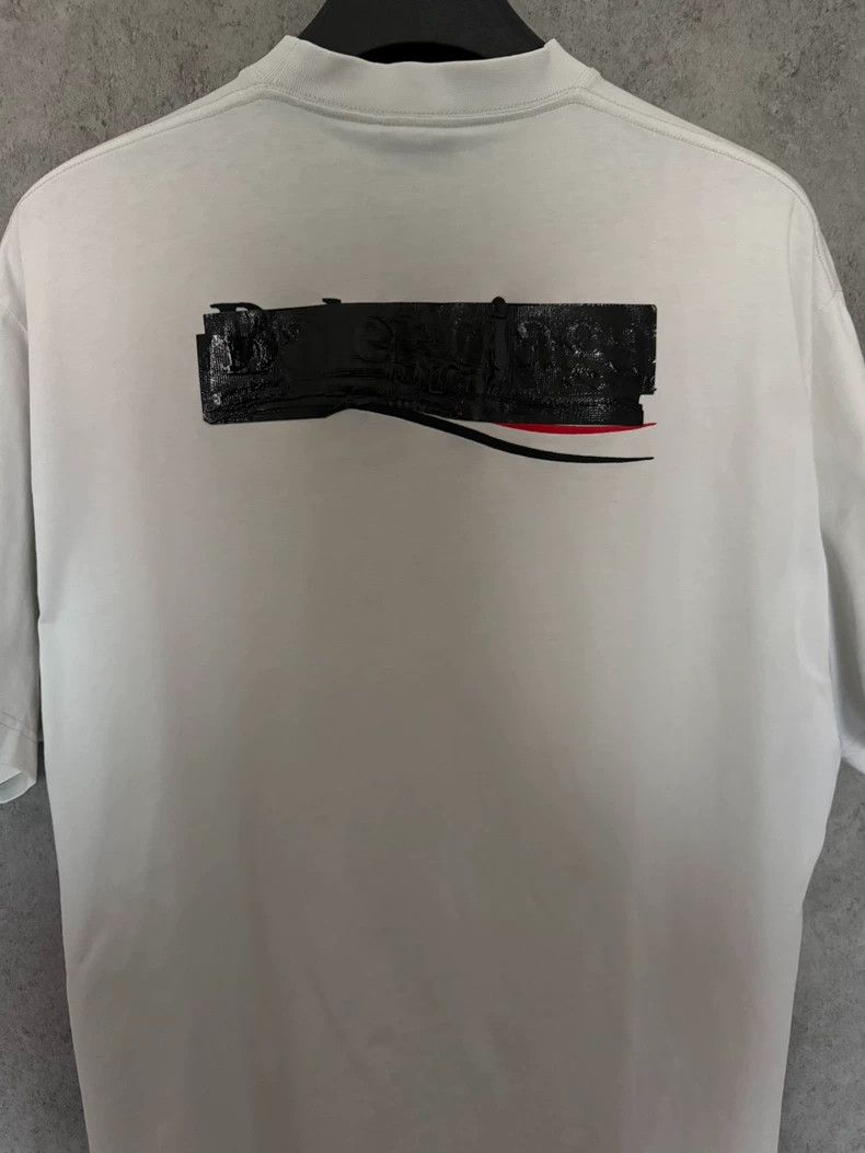 Balenciaga Balenciaga Embroidered short-sleeved T-shirt with coke log Size US S / EU 44-46 / 1 - 6 Thumbnail