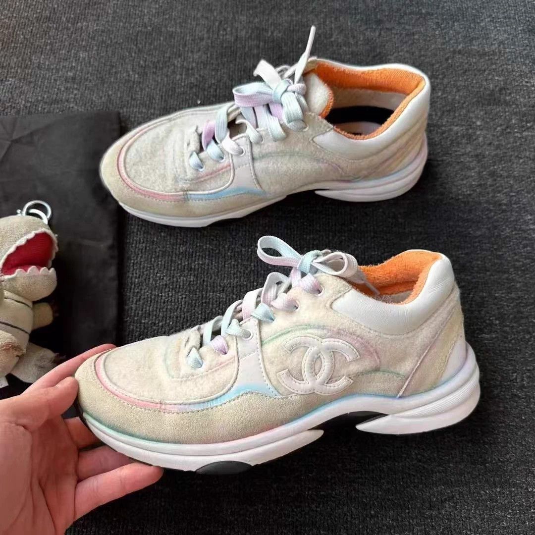 Chanel Chanel multicolor CC sneakers 39.5 EU 95 new Size US 8.5 / IT 38.5 - 2 Thumbnail