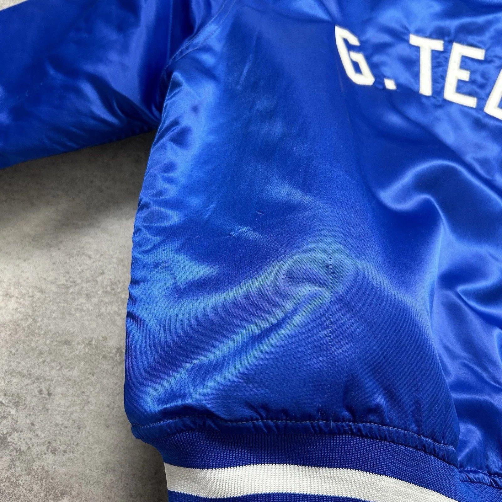 MLB × Vintage Los Angeles Dodgers GOODMAN SONS Garett Teel SATIN 44 Size US L / EU 52-54 / 3 - 9 Thumbnail