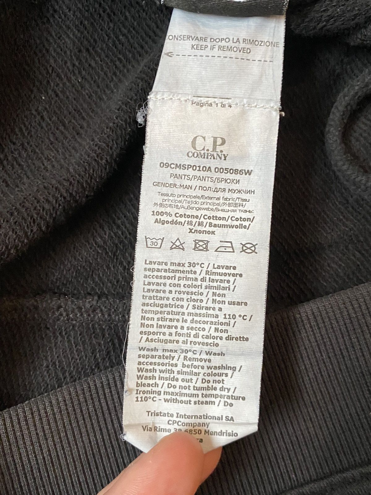 C.P. Company × Vintage C.p Company Vintage Pants Joggers Black L Size Size US 34 / EU 50 - 7 Thumbnail