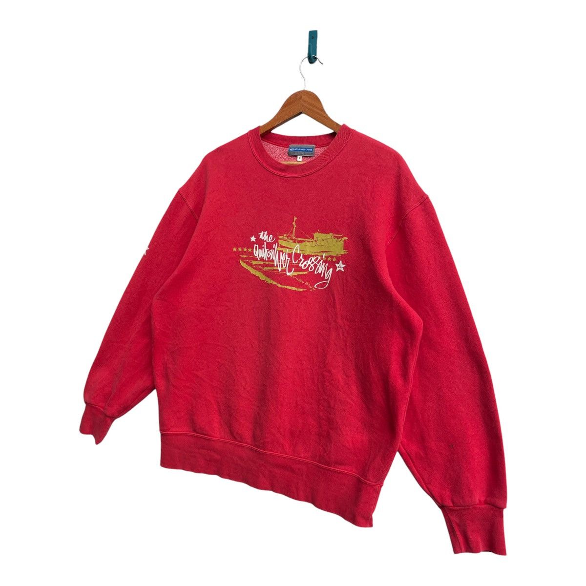Quiksilver × Vintage Vintage Quiksilver Spell Out Logo Crewneck Sweatshirt Size US L / EU 52-54 / 3 - 2 Thumbnail