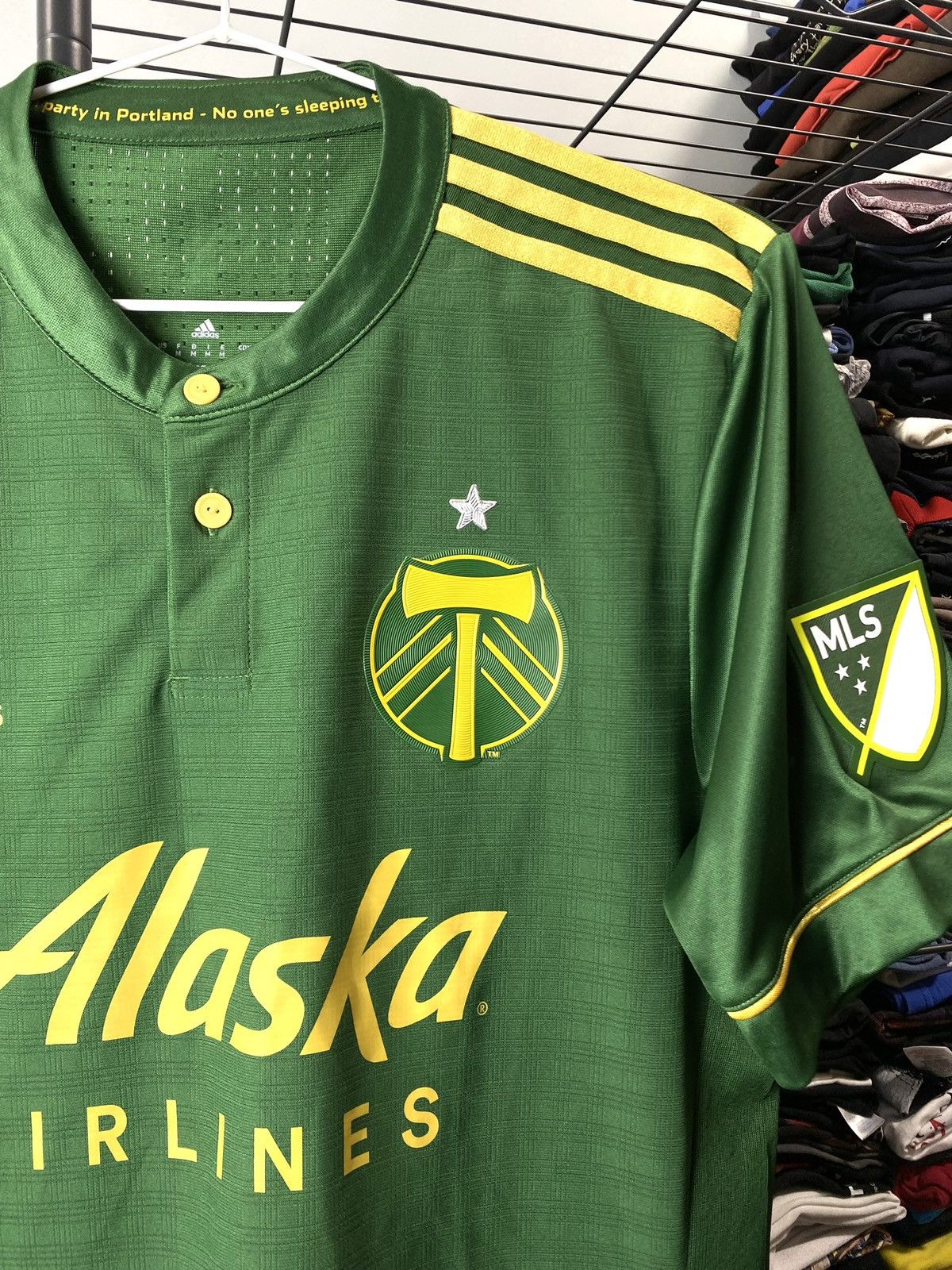 Adidas Adidas Portland Timbers Soccer Jersey T Shirt Size US M / EU 48-50 / 2 - 6 Thumbnail